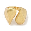 Rack Plating Brass Cuff Finger Rings for Women RJEW-C114-13D-G-2