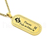 Constellation 304 Stainless Steel Micro Pave Clear Cubic Zirconia Wheat Chain Pendant Necklaces for Women Men NJEW-U007-01D-1