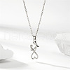 Mom Daughter Family Heart Alloy Pendant Necklaces FS-WG2DA38-02-1