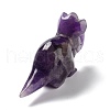 Natural Amethyst Carved Healing Rhinoceros Figurines DJEW-P016-01I-3