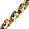 Handmade Transparent Acrylic & CCB Plastic Curb Chains AJEW-JB00740-01-3