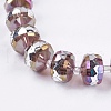 Electroplate Glass Beads Strands LAMP-K029-10-3