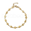 304 Stainless Steel Link Bracelets BJEW-Z132-01G-4