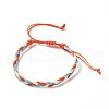 3Pcs 3 Style Plastic Braided Bead Bracelets Set BJEW-B065-08A-3