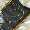 1mm Rack Plating Brass Round Snake Chain Adjustable Slider Necklaces for Women Men MAK-L044-50G-3