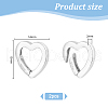   925 Sterling Silver Spring Gate Ringsed FIND-PH0021-77C-2