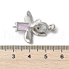 Brass Micro Pave Cubic Zirconia Fold Over Clasps KK-U059-10P-3