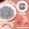 HOBBIESAY 200Pcs Opaque Acrylic Beads SACR-HY0001-08-3