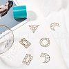 Olycraft Alloy Open Back Bezel Pendants PALLOY-OC0001-64-6