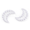 ABS Plastic Imitation Pearl Linking Rings OACR-T015-07-01-4