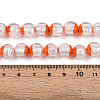 Luminous Handmade Lampwork Silver Foil Beads Strand FOIL-N029-03D-5