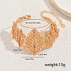 Elegant Brass Flower Link Bracelets for Women MX4840-5
