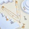 Multi-Strand 304 Stainless Steel Lobster Claw Clasps FIND-HS00001-5