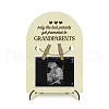 Arch Shape Wood Announcement Picture Frame Stand DJEW-WH0070-006-1