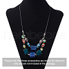 Craftdady Handmade Silver Foil Lampwork Glass Beads FOIL-CD0001-01-10