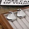 Kite Brass Half Hoop Stud Earrings for Women EJEW-G391-23P-1