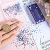 SUNNYCLUE 1200Pcs 12 Colors Cubic Zirconia Cabochons ZIRC-SC0001-29-3