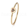 Rack Plating Brass Micro Pave Cubic Zirconia Bangles BJEW-E071-22G-01-4