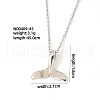 Elegant Brass Micro Pave Clear Cubic Zirconia Pendant Necklaces for Women EM4159-2-1