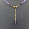 Matural Amethyst Cuboid Lariat & Y Necklaces for Women FS-WGAADEC-01-4