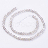 Natural Grey Agate Beads Strands G-G580-4mm-08-2
