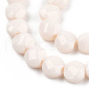 Opaque Solid Color Glass Beads Strands GLAA-N052-06-A06-3