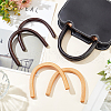   6Pcs 3 Style Wooden U-Shaped Bag Handles FIND-PH0010-41-4