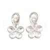 Fine Silver Charms with Jump Rings STER-P069-01B-S-1