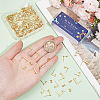 SUNNYCLUE 80Pcs 2 Style 304 Stainless Steel Stud Earring Findings STAS-SC0008-53-3