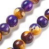 Natural Multi-Color Agate Beads Strands G-A261-B20-14mm-2