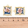 Alloy Enamel Pendants FIND-M060-09B-G-3