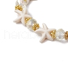 Synthetic Turquoise Beads Stretch Bracelets for Women BJEW-JB11574-03-3