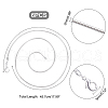   Brass Round Snake Chain Necklace Making NJEW-PH0001-21-5