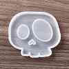 DIY Halloween Skull Cup Mat Silicone Molds DIY-E055-19-3