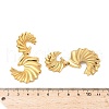 304 Stainless Steel Dangle Stud Earrings EJEW-H159-02G-5