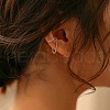 Alloy Curb Chain Cuff Earrings FS-WG8405F-02-2
