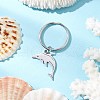 Ocean Theme 304 Stainless Steel Keychains KEYC-JKC01213-07-1
