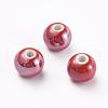 Handmade Porcelain Beads PORC-D001-8mm-15-1