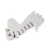 Non-Tarnish 304 Stainless Steel Charms STAS-O142-41P-3