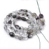 Natural Green Lodolite Quartz/Garden Quartz Beads Strands G-Q952-11-6x8-2
