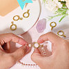 CHGCRAFT 6Pcs Brass Twister Clasps FIND-CA0009-39-4