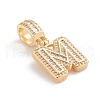 Brass Micro Pave Cubic Zirconia Pendants ZIRC-G165-13G-M-3