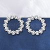 304 Stainless Steel Stud Earrings for Women EJEW-K306-18P-2