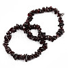 Unisex Chip Natural Quartz Crystal Beaded Stretch Bracelets BJEW-S143-32-1-1