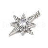 Brass Micro Pave Cubic Zirconia Pendants KK-R230-05P-2