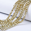 Electroplate Glass Beads Strands EGLA-A034-T6mm-C06-1