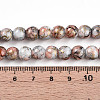 Baking Painted Glass Beads Strands X-DGLA-N003-8mm-B05-4