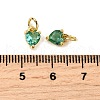 Brass Micro Pave Cubic Zirconia Charms KK-P192-08-G14-3