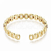 Brass Micro Pave Cubic Zirconia Cuff Bangles BJEW-S142-018-NF-3
