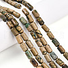 Natural Verdite Stone Beads Strands G-N346-01B-06-1